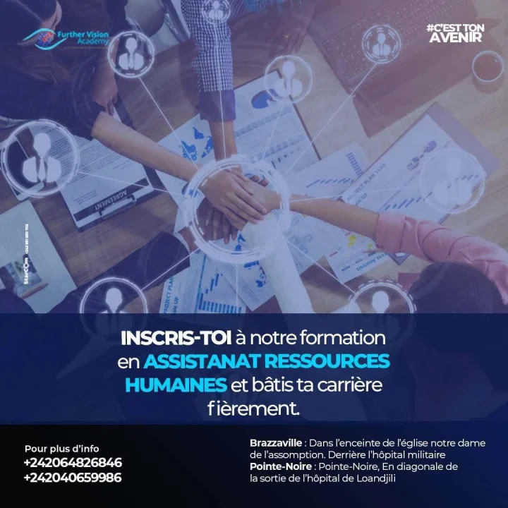 Flyer formation Assistanat ressources humaines — Further Vision Academy