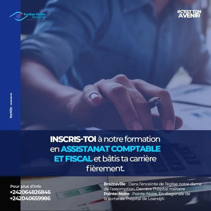 Flyer formation Assistanat comptable et fiscal — Further Vision Academy