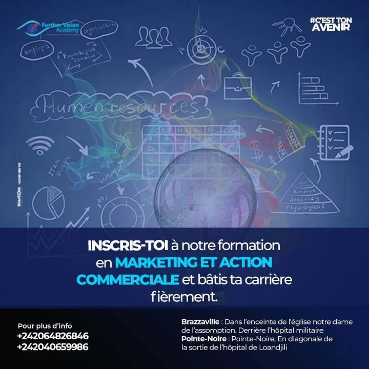 Flyer formation Marketing et action commerciale — Further Vision Academy