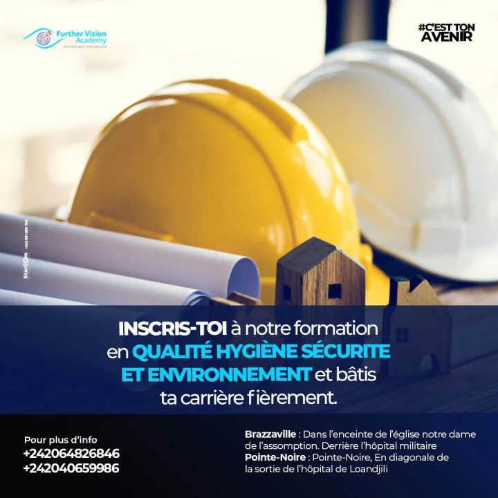 Flyer formation Qualité, Hygiène, Sécurité et Environnement — Further Vision Academy